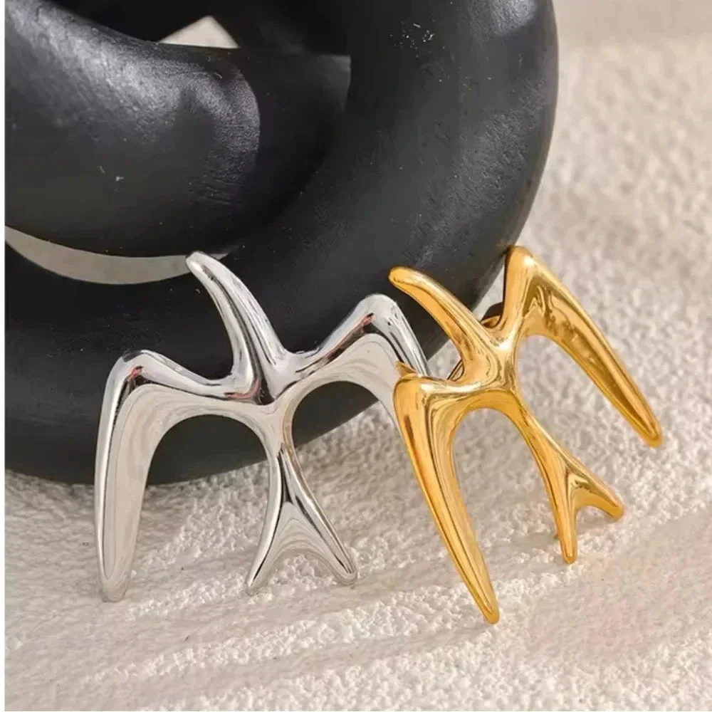 Gold Bird Stainless Steel Waterproof Brooch